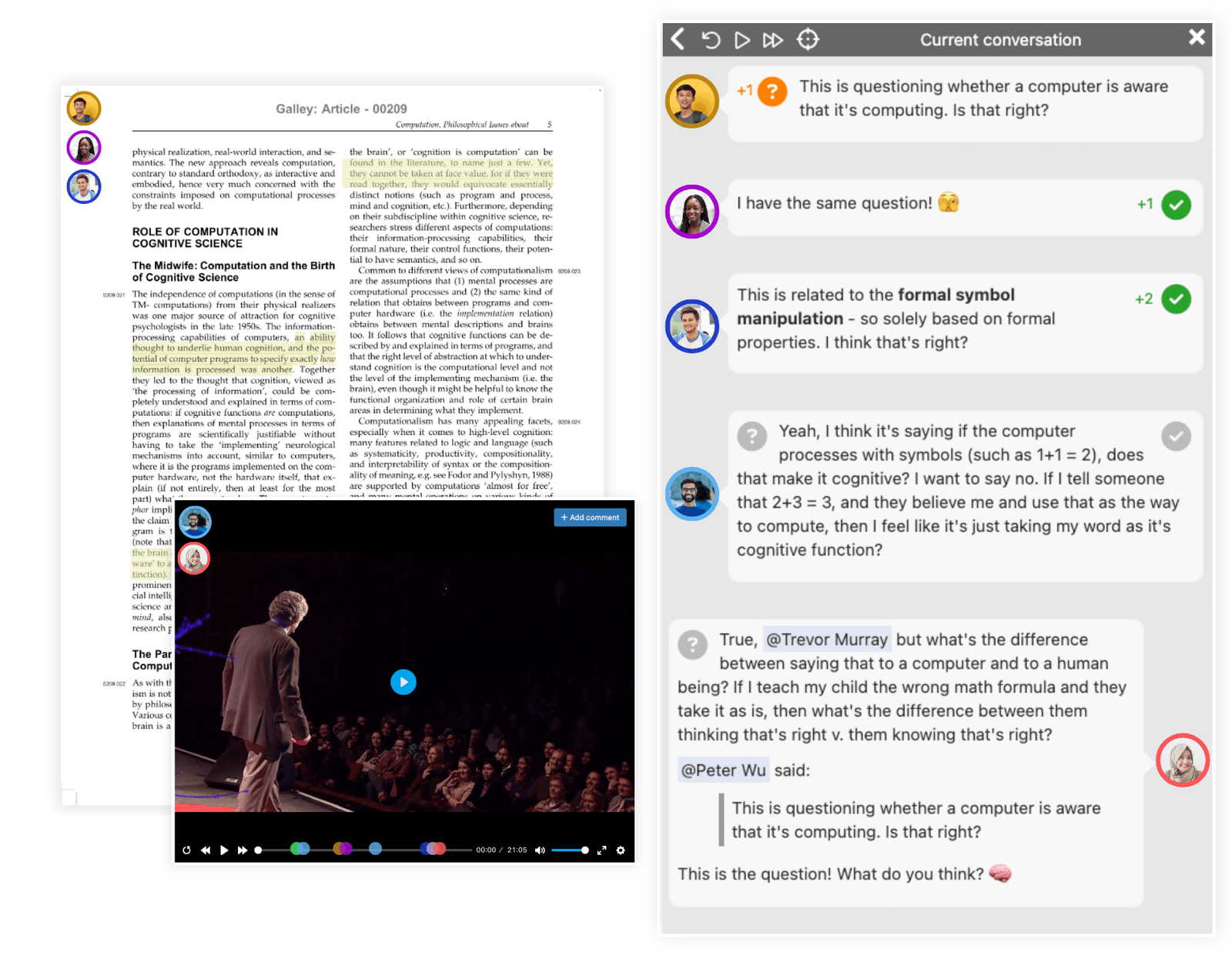 Image showing Perusall annotations
